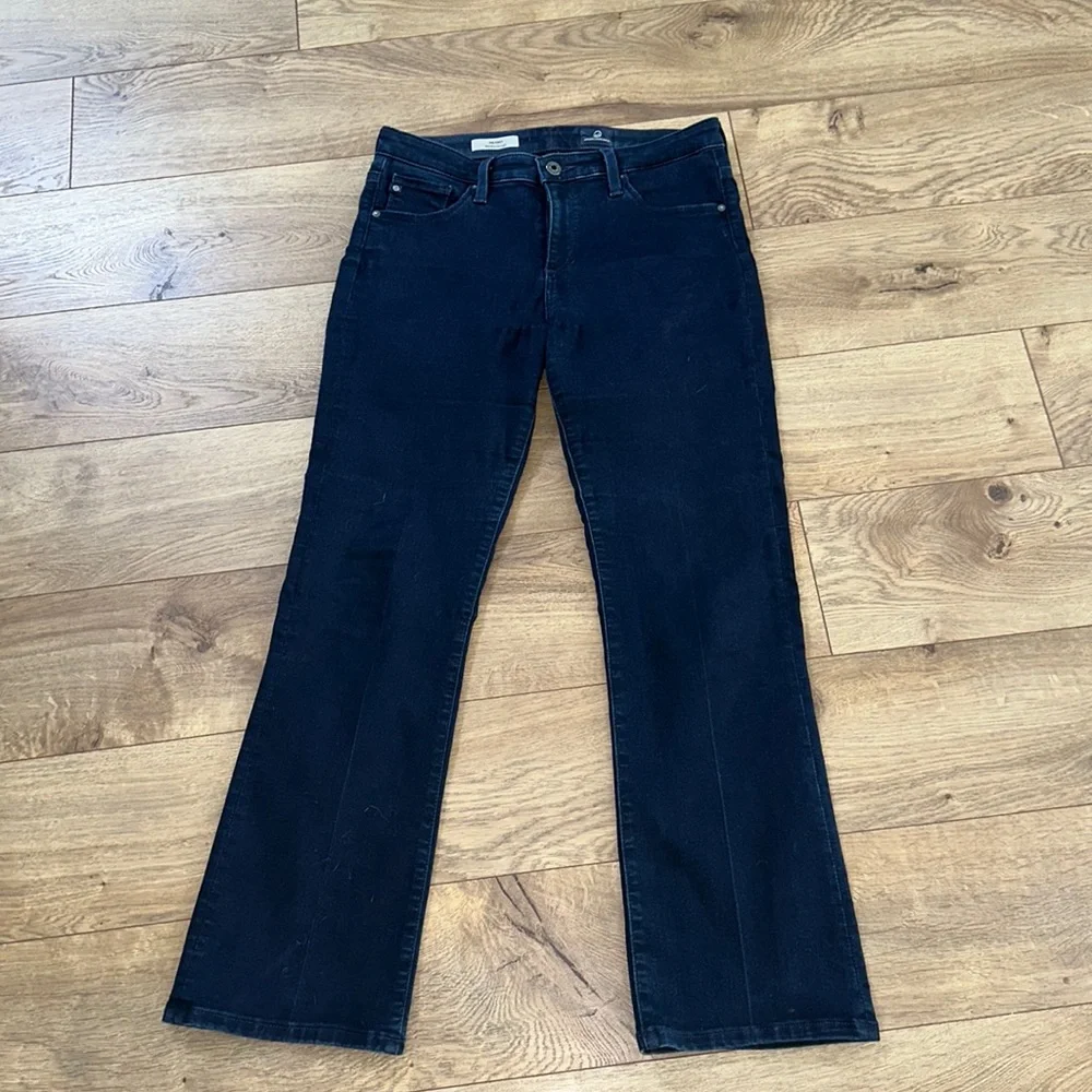 AG Adriano Goldschmied Cropped Stacy Jeans Boot Cut - Picture 1 of 8